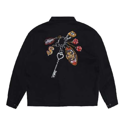 JACKER KEYCHAIN COACH JACKET black