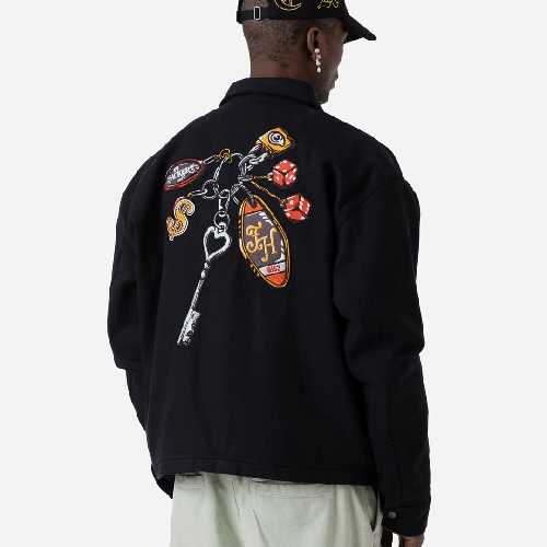 JACKER KEYCHAIN COACH JACKET black