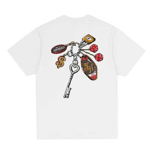 JACKER KEYCHAIN TEE white