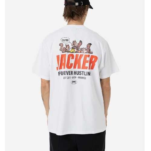 JACKER SQUIRREL GANG TEE white