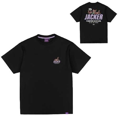 JACKER SQUIRREL GANG TEE black