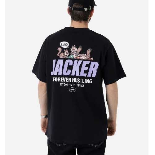 JACKER SQUIRREL GANG TEE black