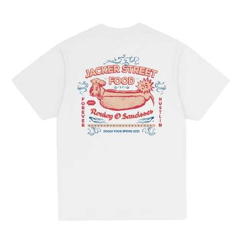 JACKER HOT DOGGY TEE white