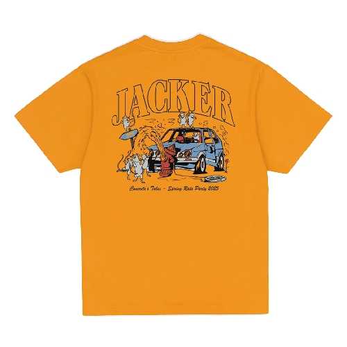 JACKER RATS PARTY TEE orange