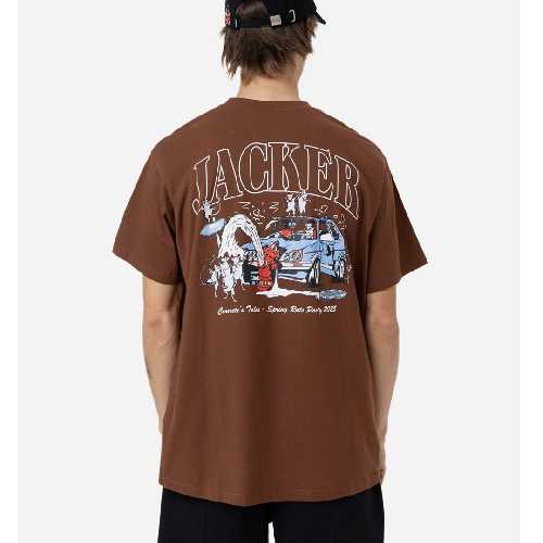 JACKER RATS PARTY TEE brown