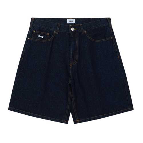 OBEY BIGWIG BAGGY DENIM SHORT Rinse indigo