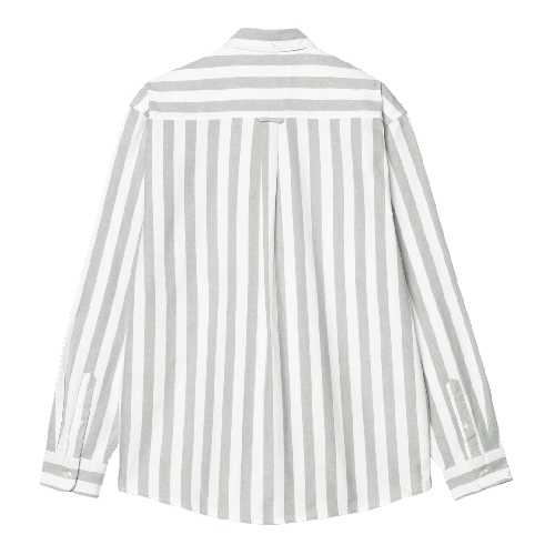 CARHARTT WIP DILLION LS STRIPE SHIRT park white