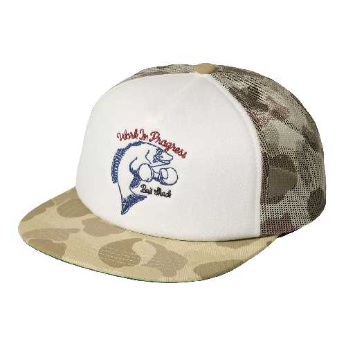 CARHARTT WIP GRAPHIC TRUCKER CAP camo duck desert white