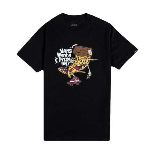 VANS PIZZA ME SS TEE BOYS Black