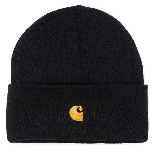 CARHARTT WIP CHASE BEANIE Black / Gold